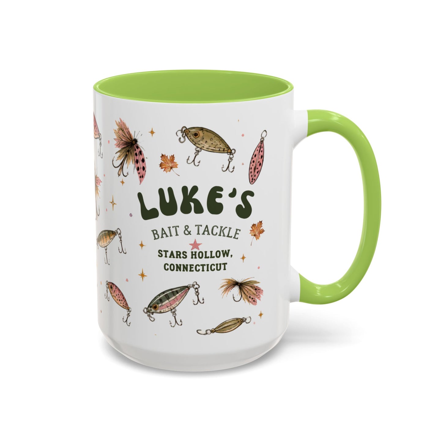 Luke’s Bait & Tackle Fishing Mugs – Vintage Lure Coffee Cup (11/15oz)