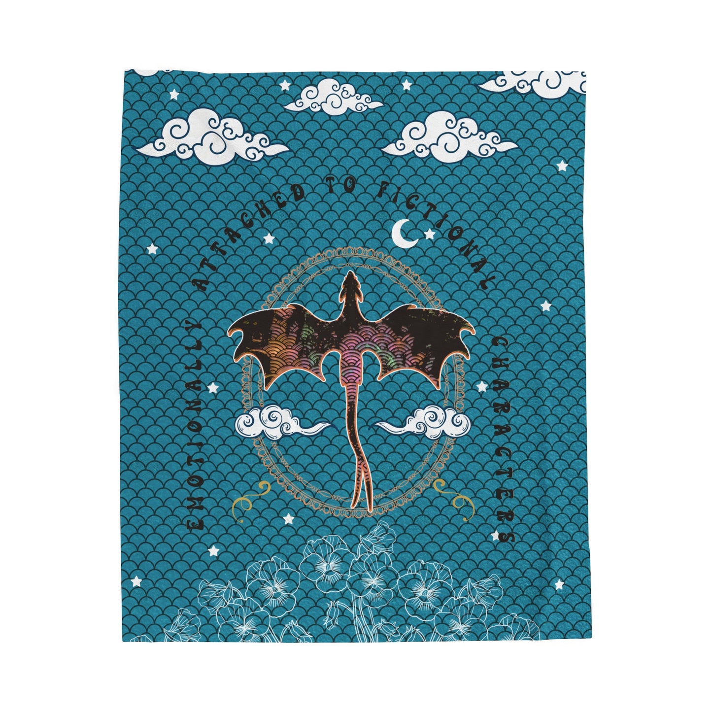Valentines Day Fourth Wing Inspired Blanket Bookish Gift for Her Bookish Fleece Throw Blanket | Onyx Storm Inspired | Galentine Merch