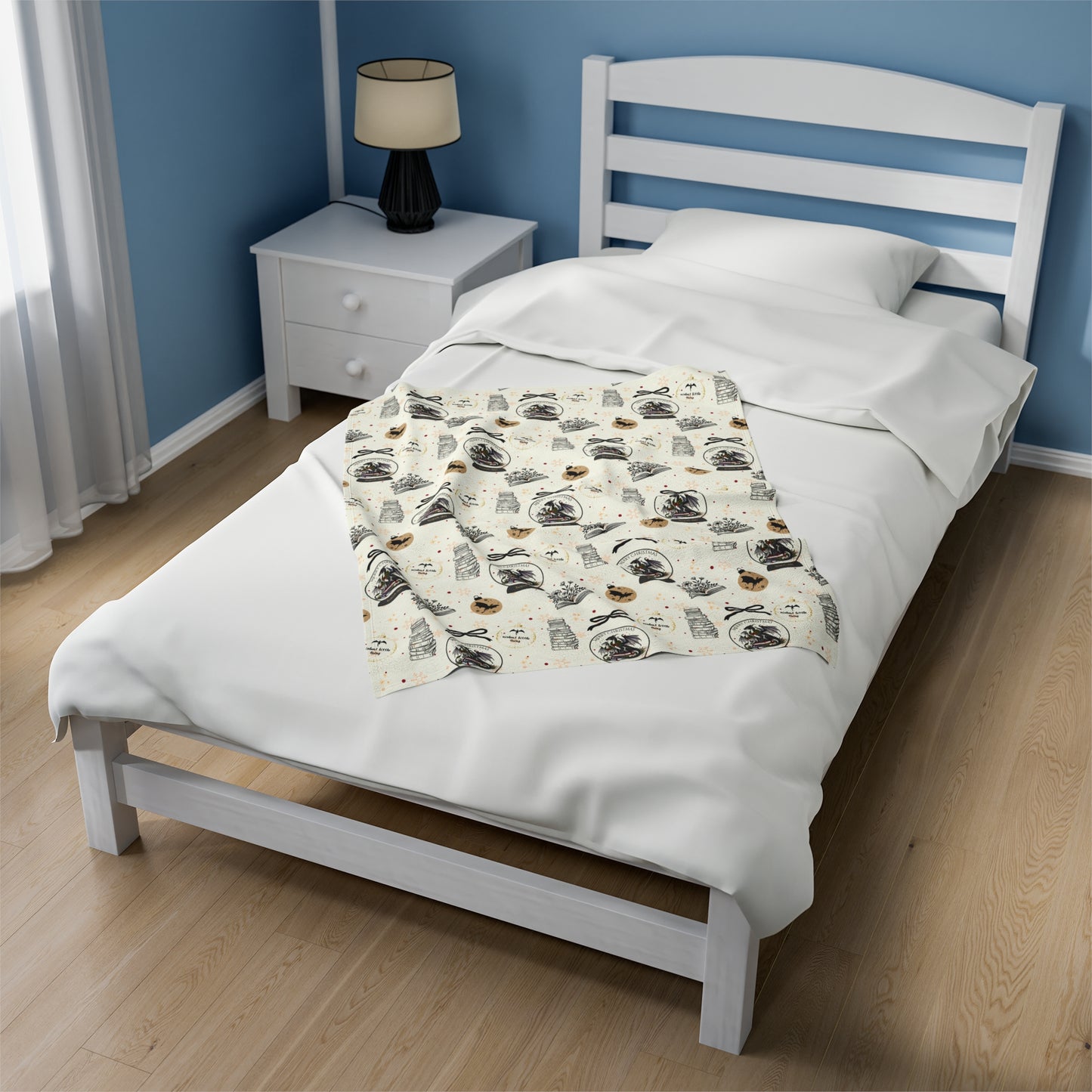 Velveteen Plush Blanket | Dragons Romantasy | Booktok Merch| Bookish Gift for Fantasy Lovers