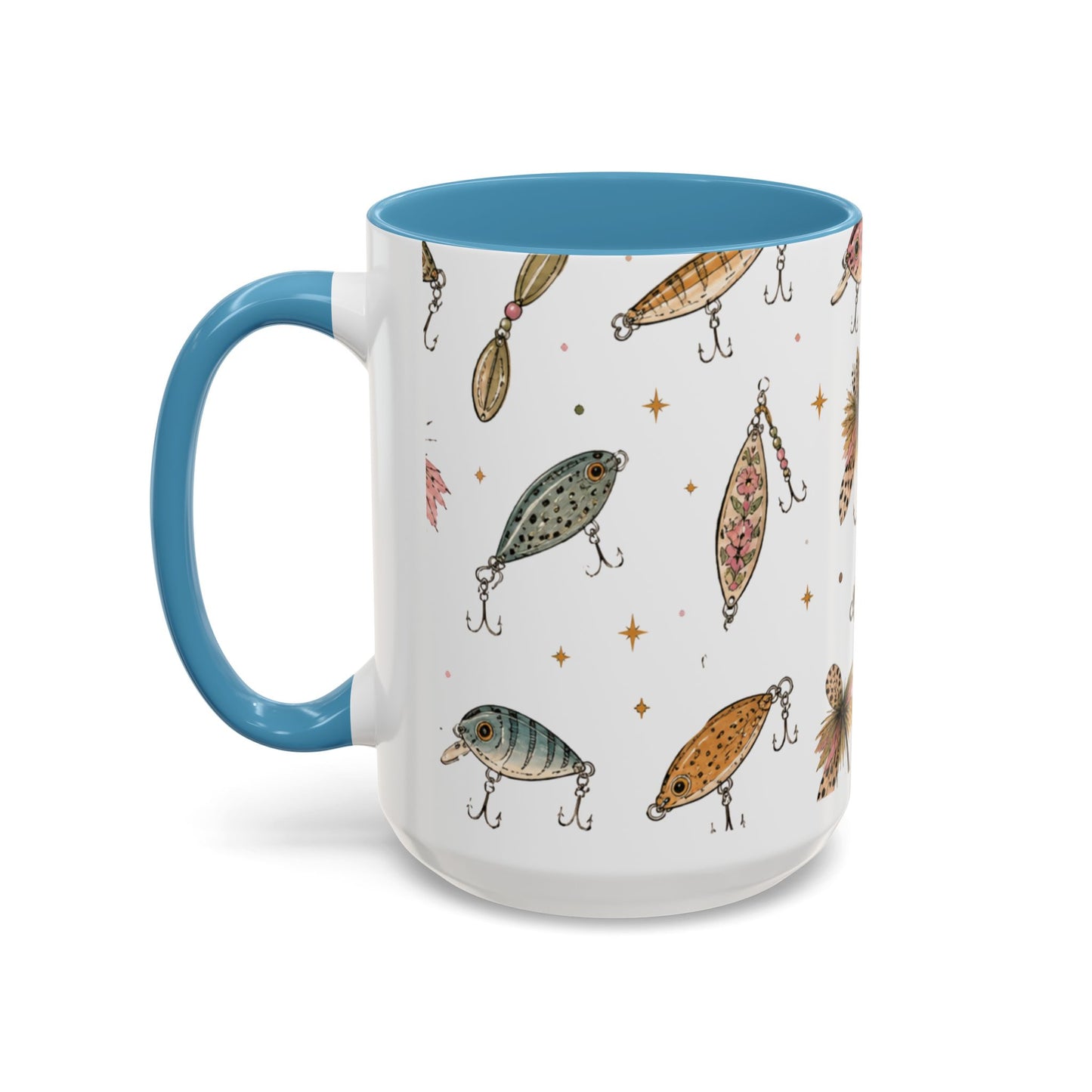 Luke’s Bait & Tackle Fishing Mug – Vintage Lure Coffee Cup (11/15oz)