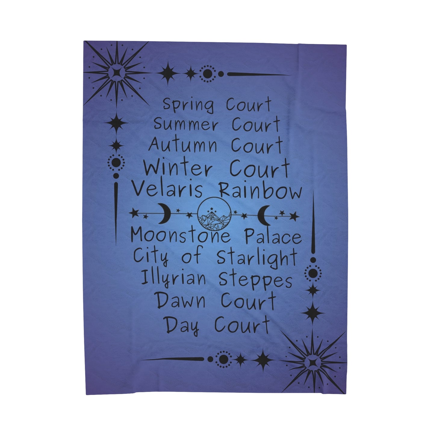 Velveteen Plush Blanket | Acotar Bat Boys Characters | Booktok Merch| Bookish Gift for Fantasy Lovers