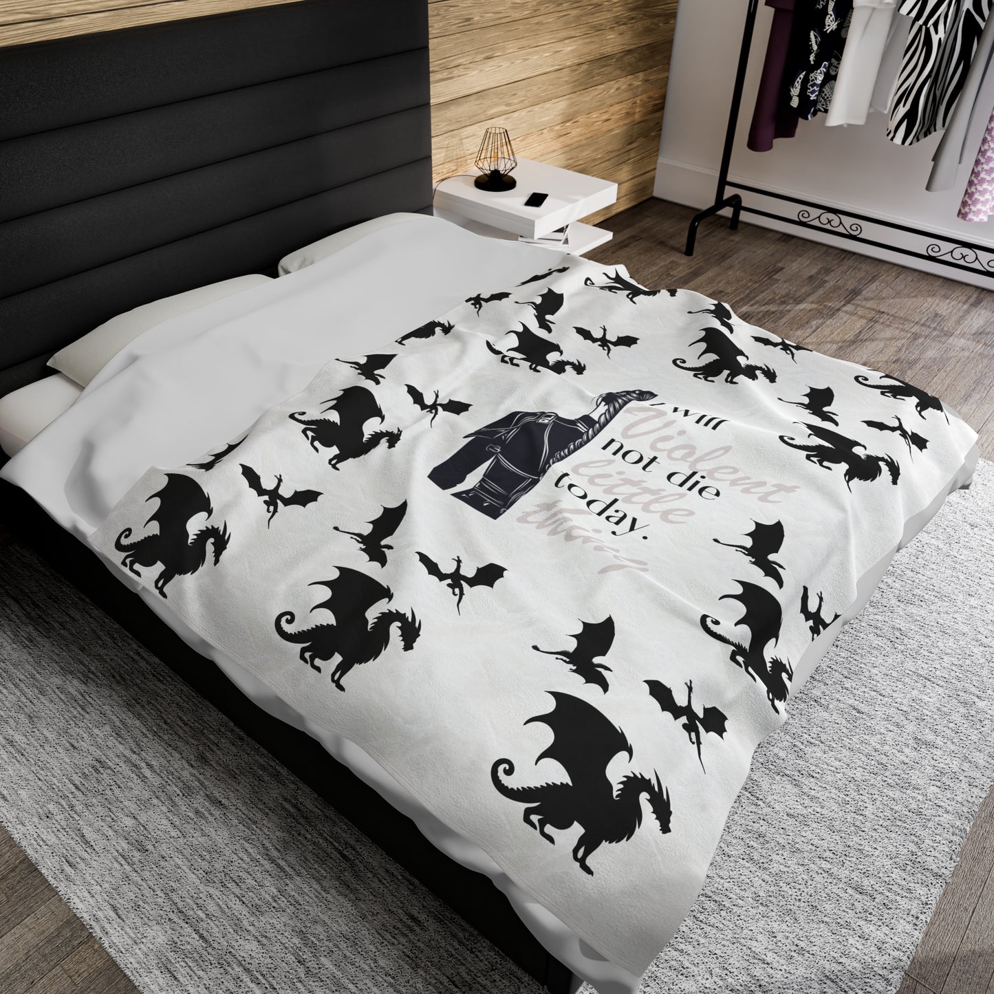 Fourth Wing Inspired Blanket Fourth Wing Gift for Her | Checkerboard Bookish Fleece Throw Blanket | Iron Flame Gifts | Bookstagram Merch
