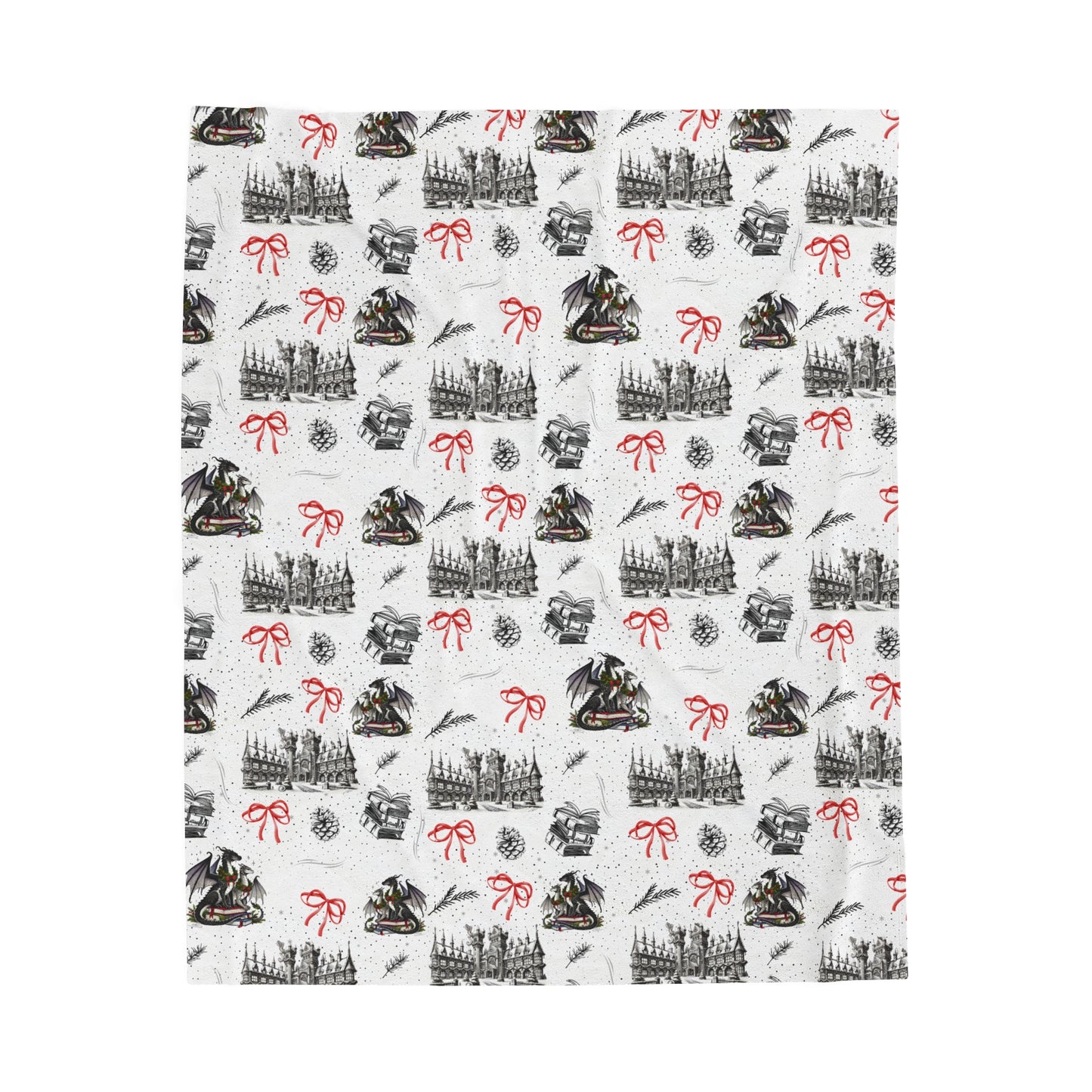 Velveteen Plush Blanket | Dragons Romantasy | Booktok Merch| Bookish Gift for Fantasy Lovers