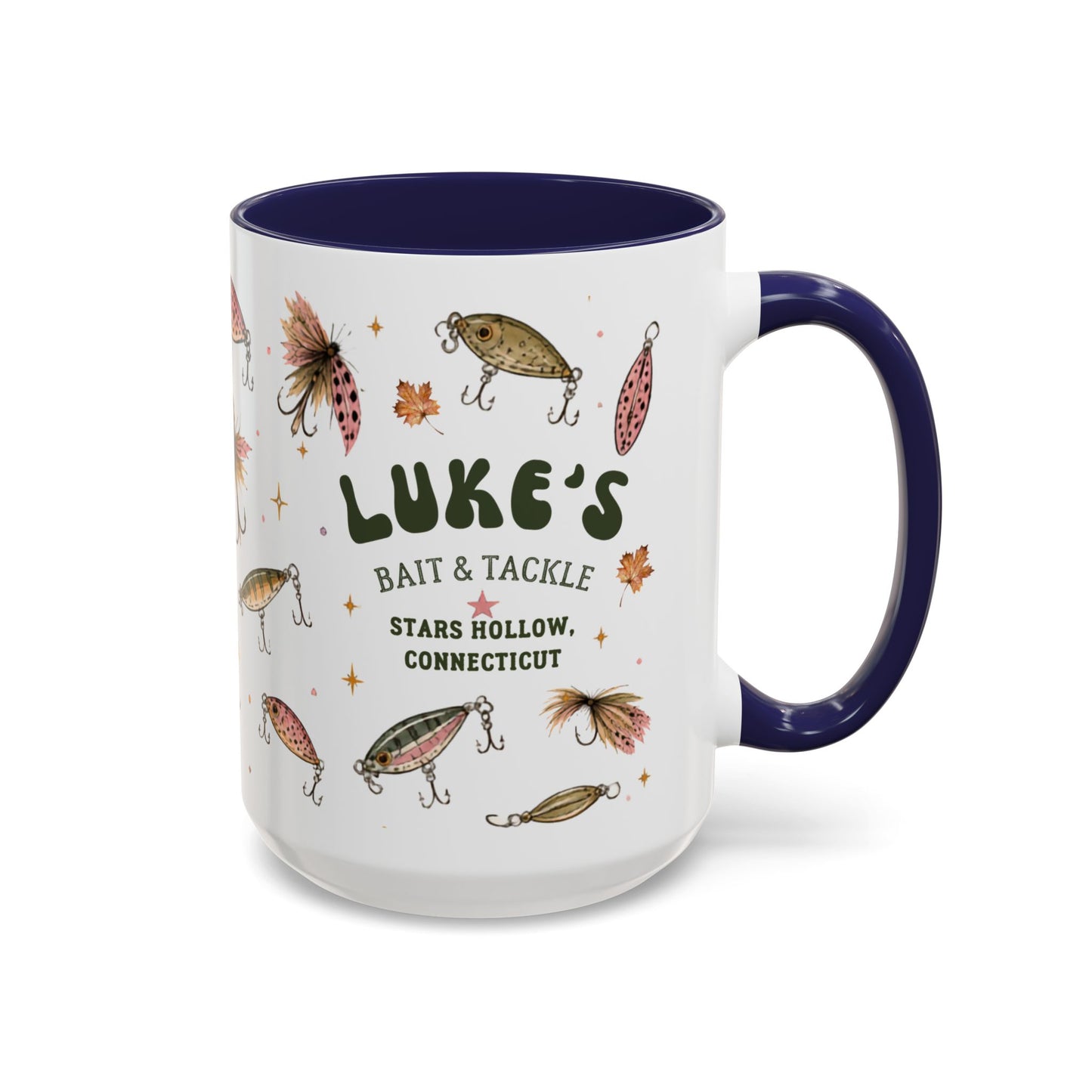Luke’s Bait & Tackle Fishing Mugs – Vintage Lure Coffee Cup (11/15oz)