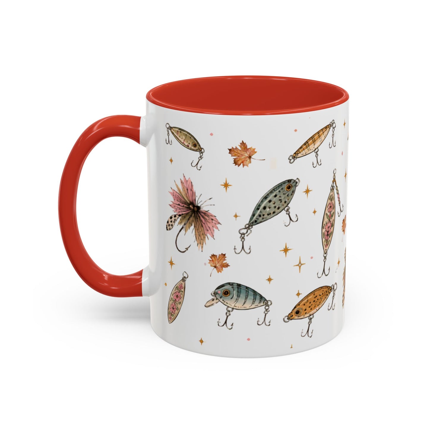 Fishing Lures Coffee Mug — "Luke’s Bait & Tackle" Accent Mug (11/15oz)