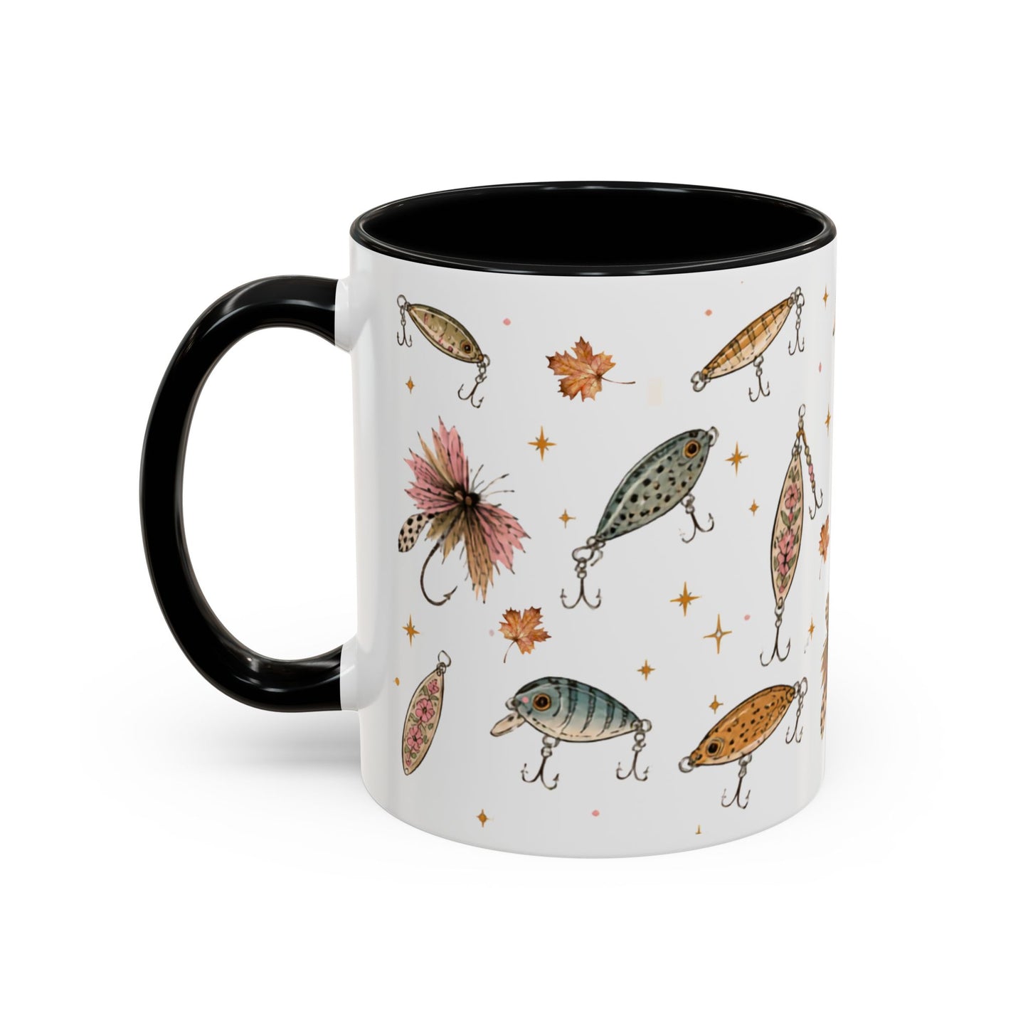 Fishing Lures Coffee Mug — "Luke’s Bait & Tackle" Accent Mug (11/15oz)