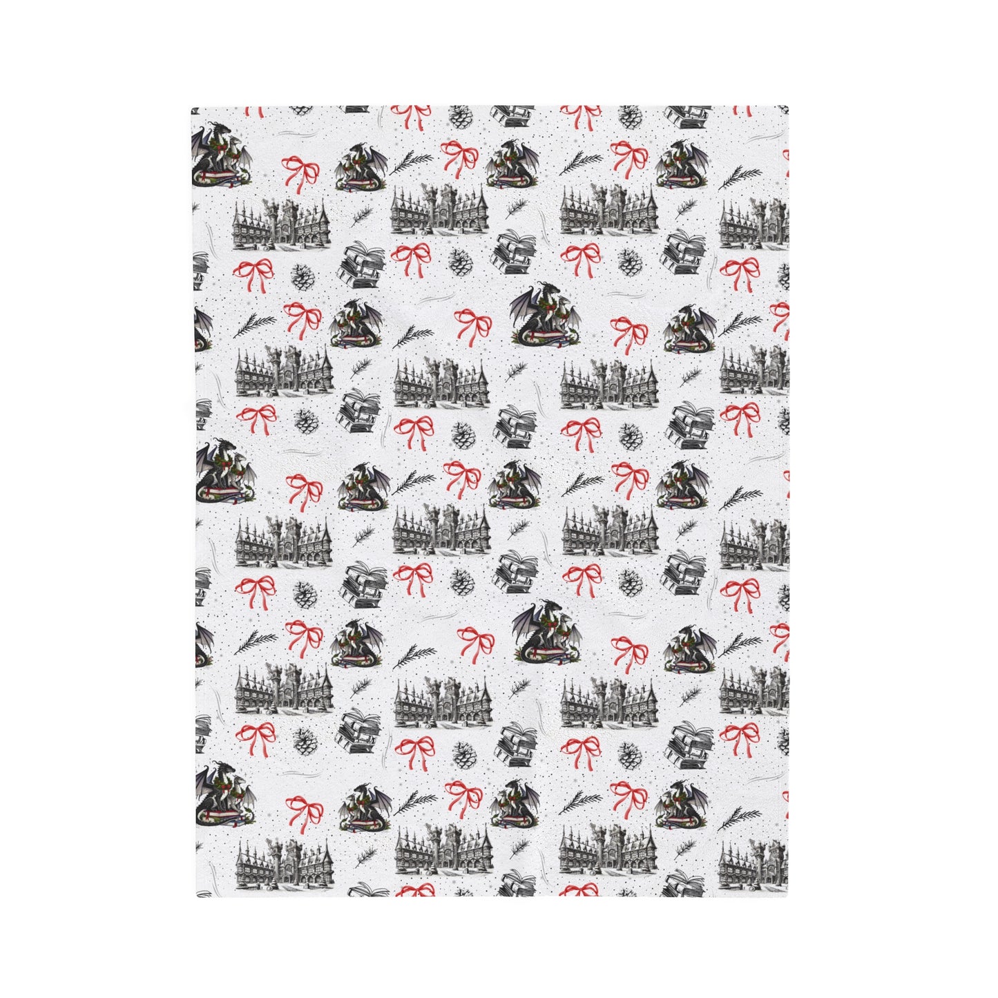 Velveteen Plush Blanket | Dragons Romantasy | Booktok Merch| Bookish Gift for Fantasy Lovers