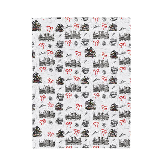 Velveteen Plush Blanket | Dragons Romantasy | Booktok Merch| Bookish Gift for Fantasy Lovers