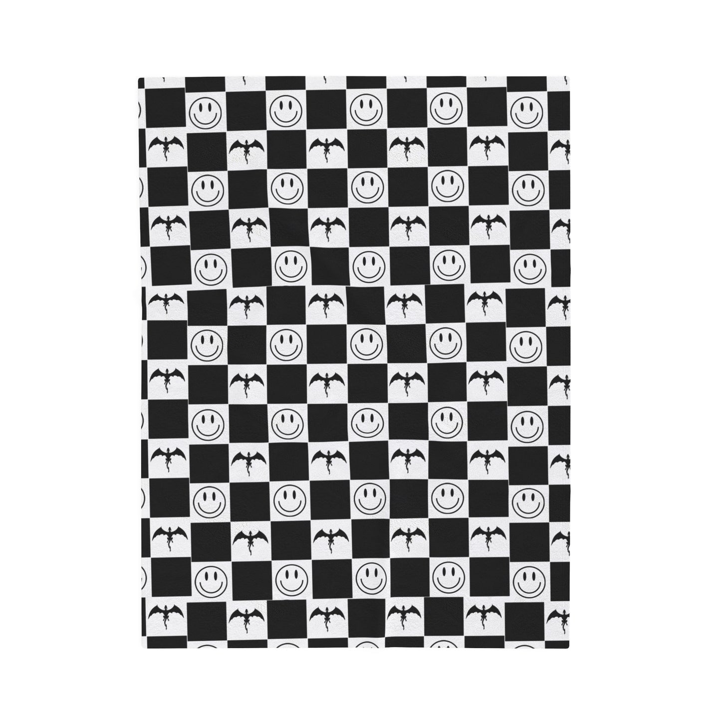 Fourth Wing Blanket Fourth Wing Gift for Her | Checkerboard Bookish Fleece Throw Blanket | Iron Flame Gifts | Bookstagram Merch