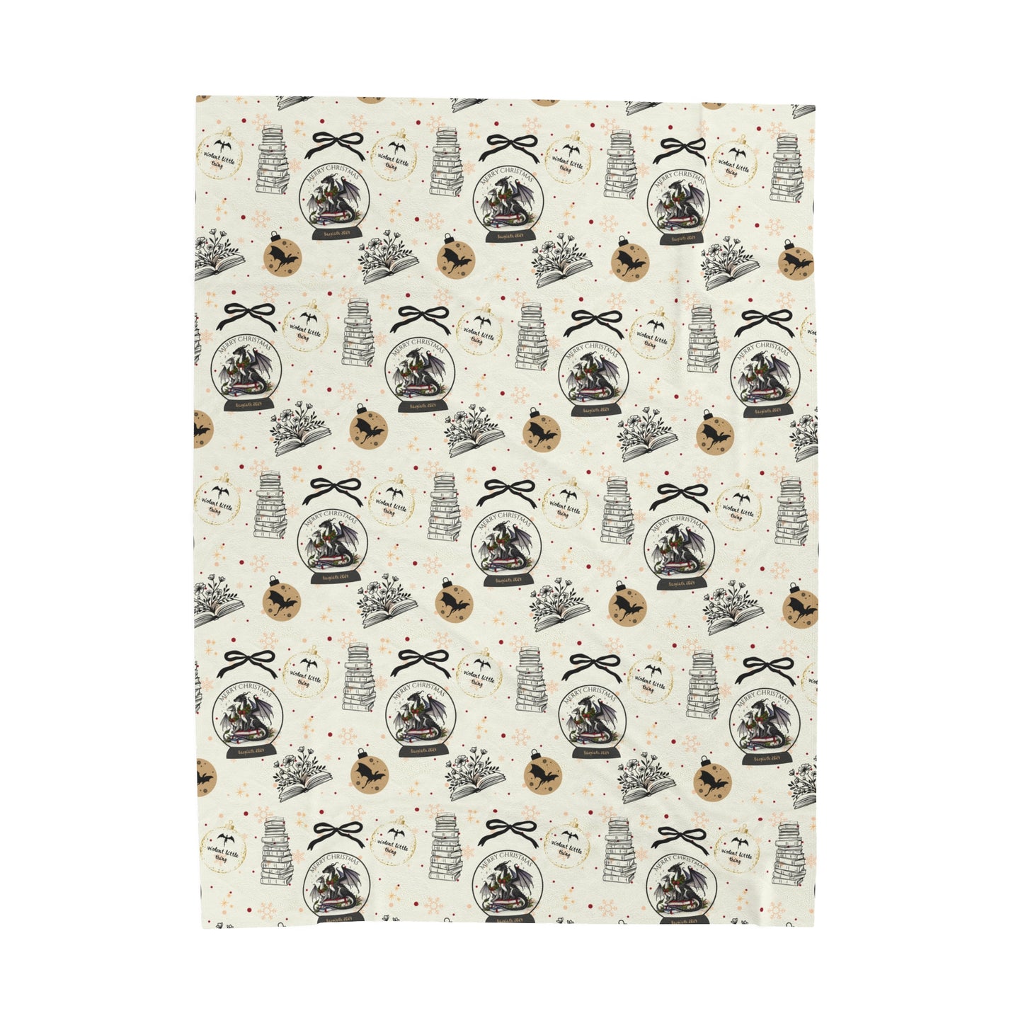 Velveteen Plush Blanket | Dragons Romantasy | Booktok Merch| Bookish Gift for Fantasy Lovers