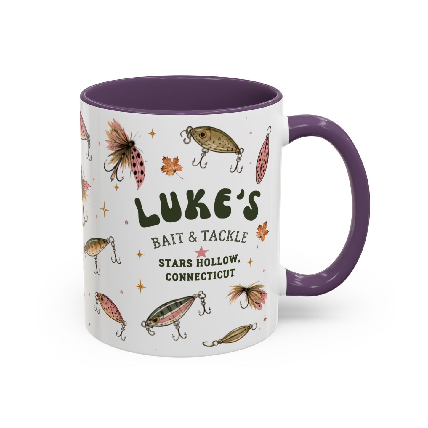 Fishing Lures Coffee Mug — "Luke’s Bait & Tackle" Accent Mug (11/15oz)