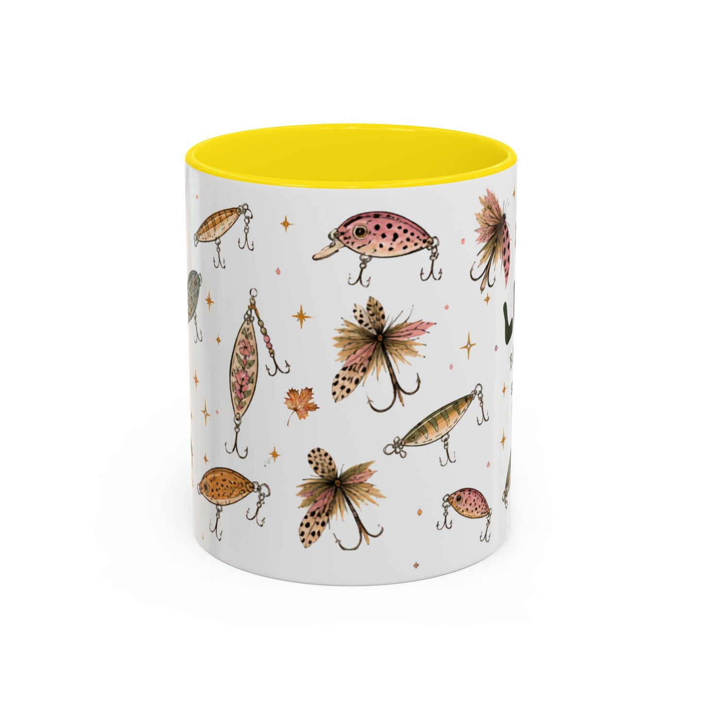 Fishing Lures Coffee Mug — "Luke’s Bait & Tackle" Accent Mug (11/15oz)