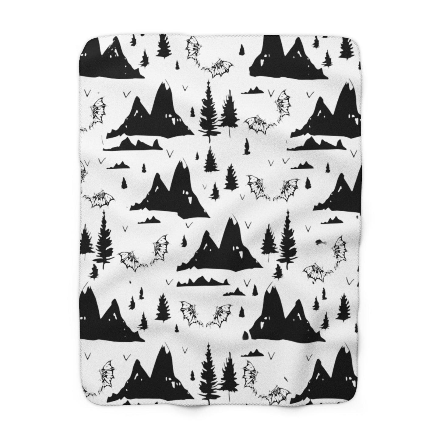Cozy Acotar Sherpa Fleece Blanket, Crib Blanket Baby Shower Gift for Reader Romantasy Home Decor Celestial Bedding, Soft Plush Throw, Warm