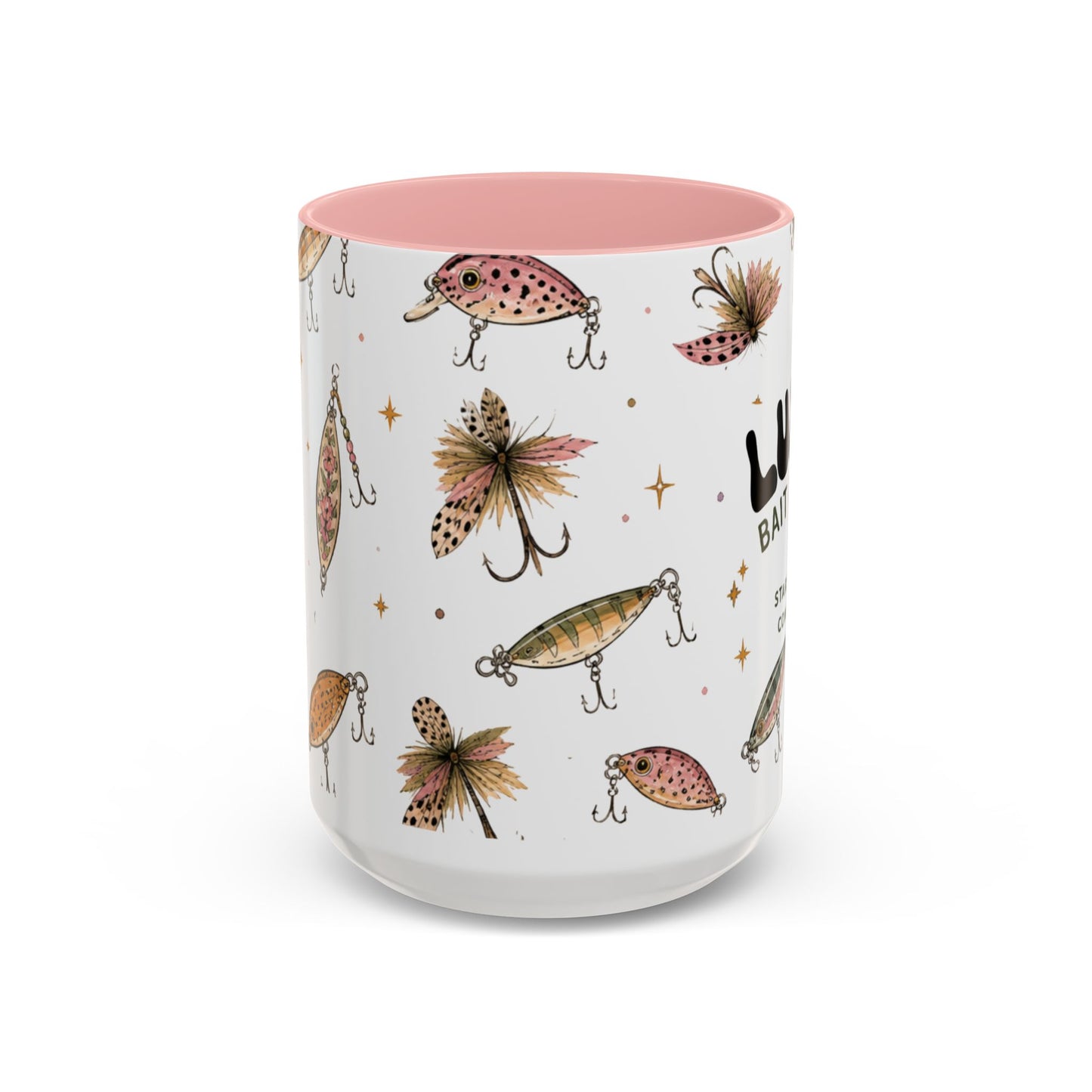 Luke’s Bait & Tackle Fishing Mug – Vintage Lure Coffee Cup (11/15oz)