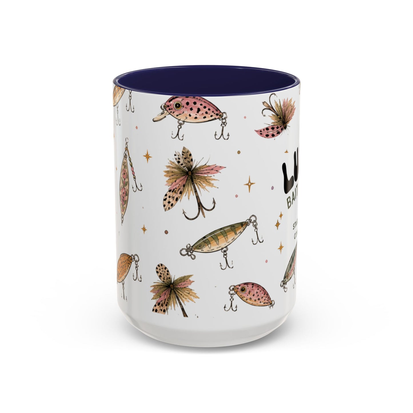 Luke’s Bait & Tackle Fishing Mug – Vintage Lure Coffee Cup (11/15oz)