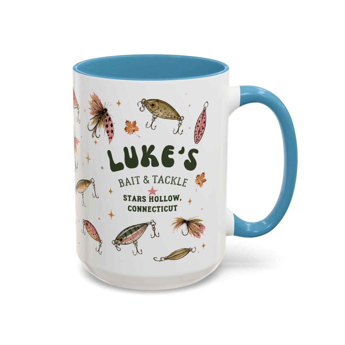 Luke’s Bait & Tackle Fishing Mugs – Vintage Lure Coffee Cup (11/15oz)