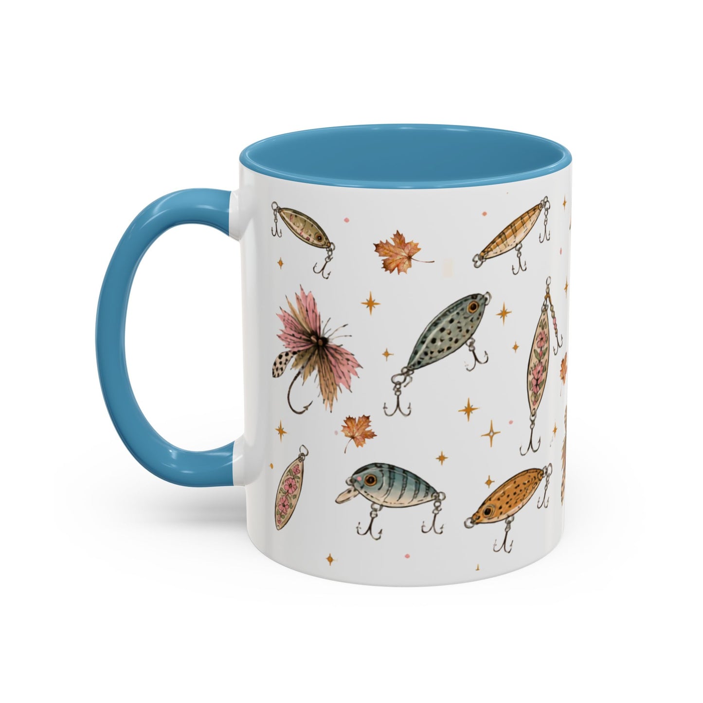 Fishing Lures Coffee Mug — "Luke’s Bait & Tackle" Accent Mug (11/15oz)