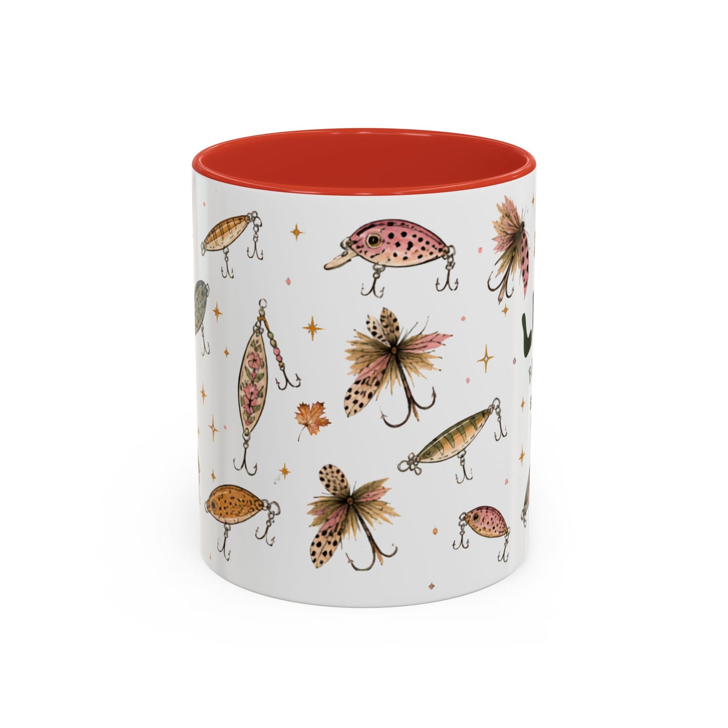 Fishing Lures Coffee Mug — "Luke’s Bait & Tackle" Accent Mug (11/15oz)
