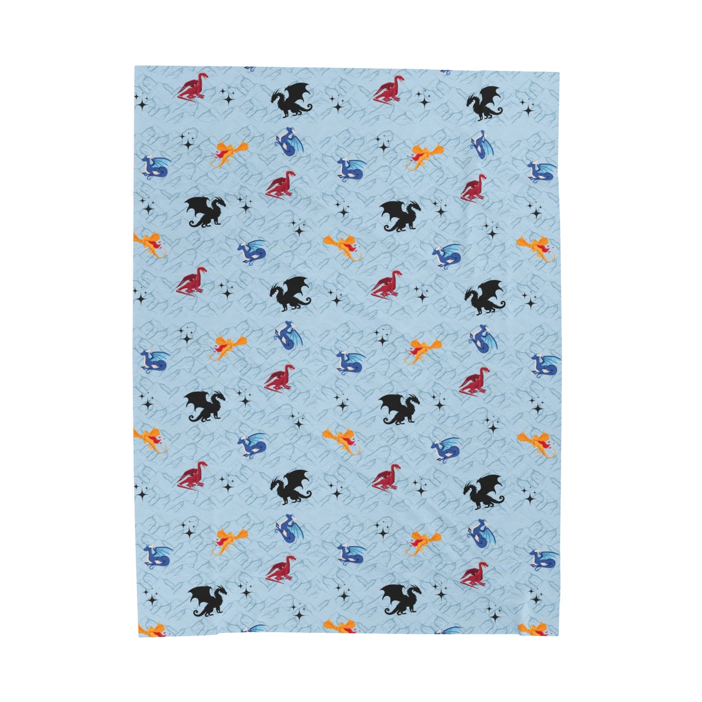 Blue Dragon Blanket Fourth Wing Gift for Her | Bookish Fleece Throw Blanket | Iron Flame Gifts | Bookstagram Merch