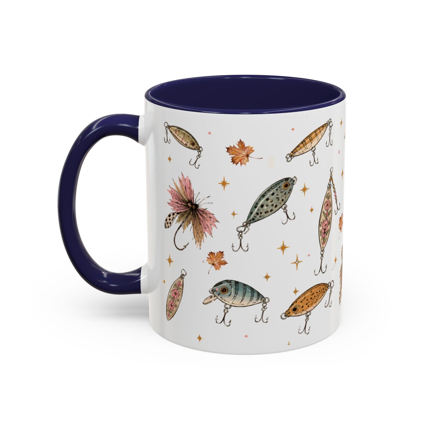 Fishing Lures Coffee Mug — "Luke’s Bait & Tackle" Accent Mug (11/15oz)