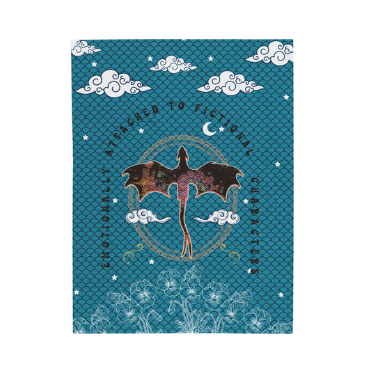 Valentines Day Fourth Wing Inspired Blanket Bookish Gift for Her Bookish Fleece Throw Blanket | Onyx Storm Inspired | Galentine Merch