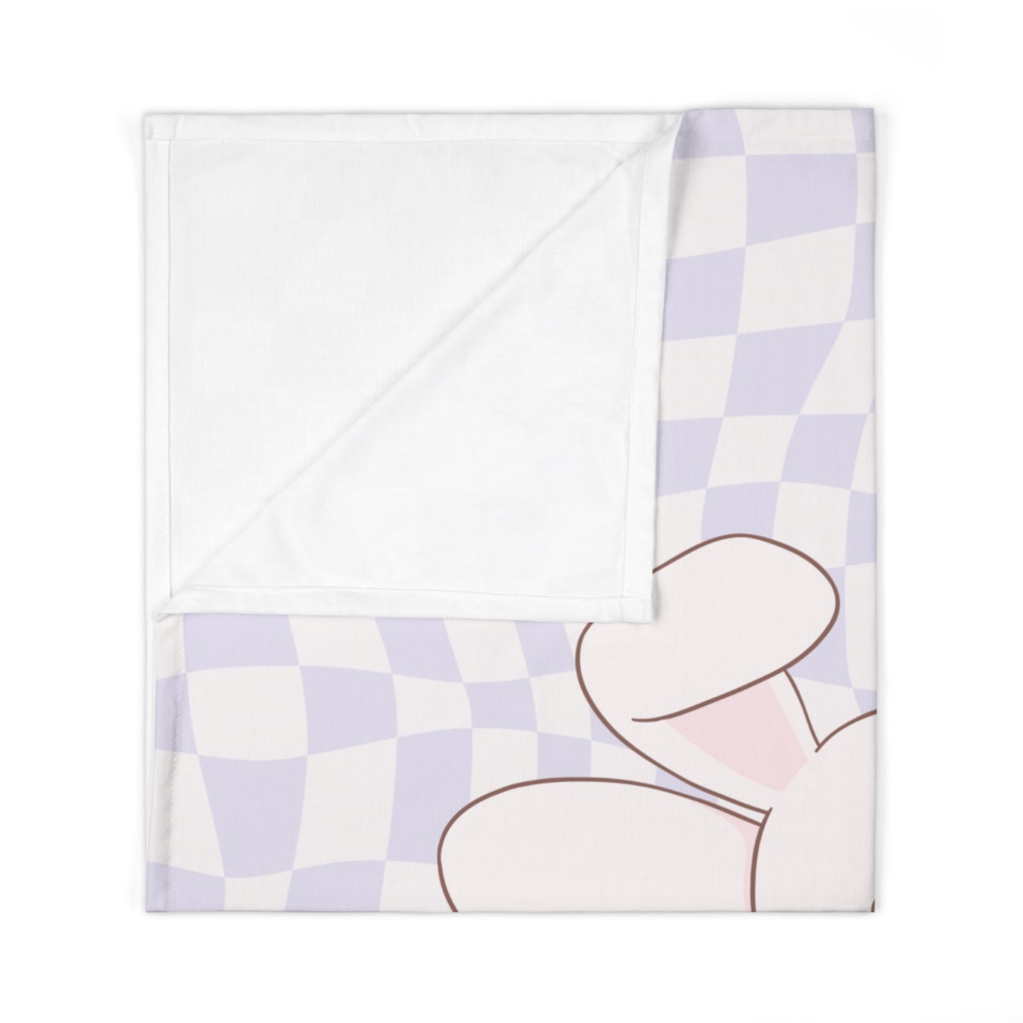 Personalized Easter Gift,Retro Easter Baby Blanket, Retro Baby Girl Gift,Retro Bunny Blanket, Easter Blanket, Baby Shower Gift Birthday Gift