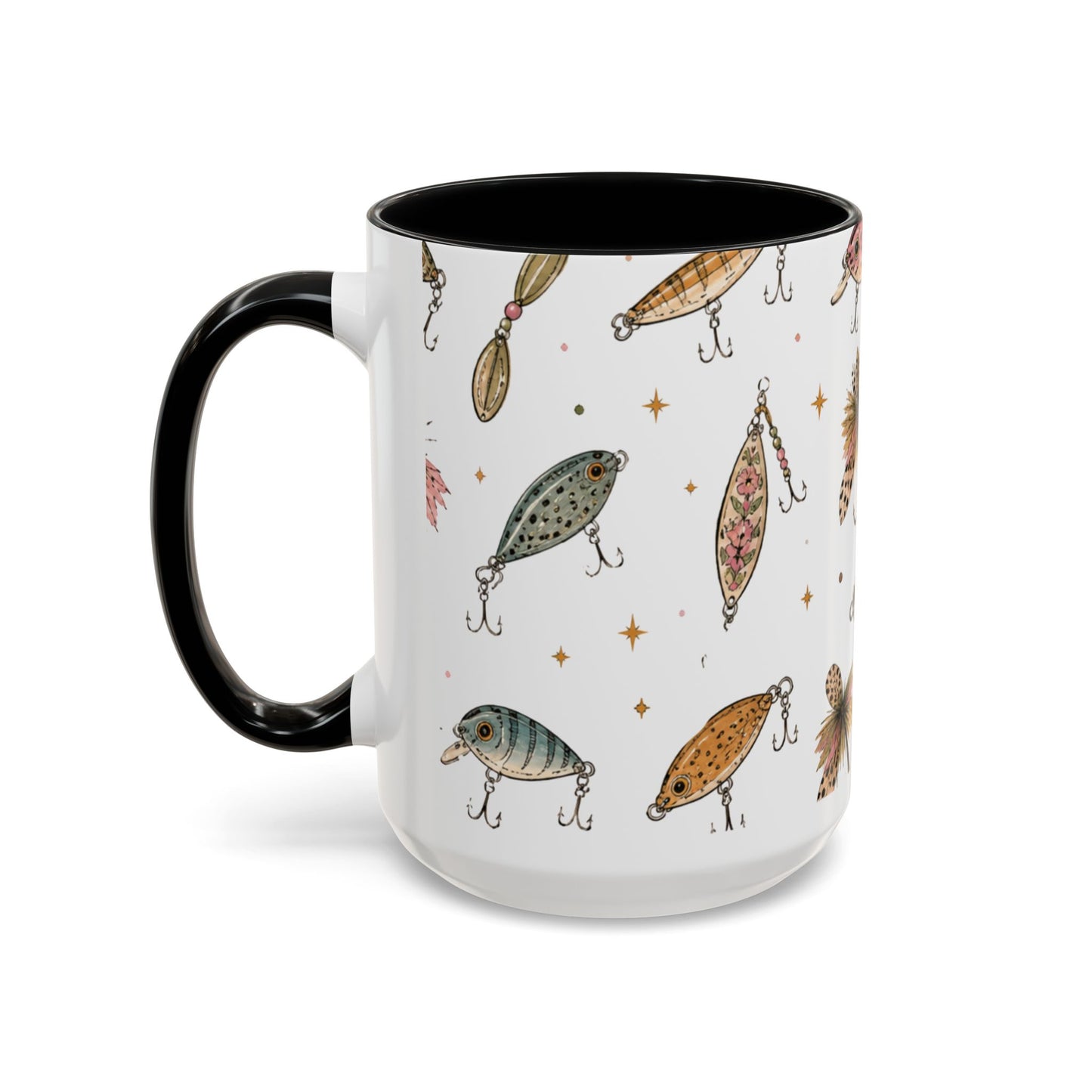 Luke’s Bait & Tackle Fishing Mug – Vintage Lure Coffee Cup (11/15oz)