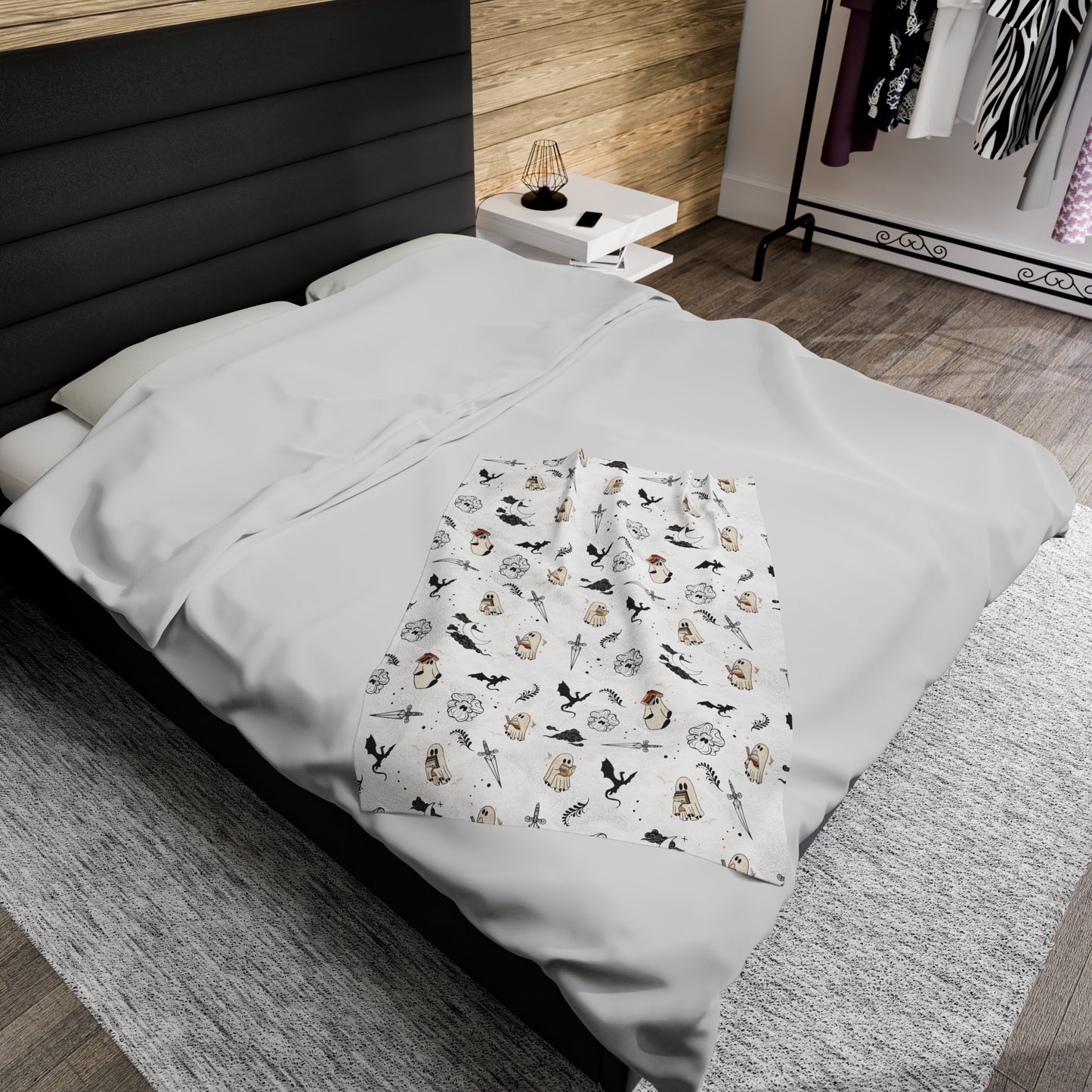 Fourth Wing Blanket Fourth Wing Gift for Her | Checkerboard Bookish Fleece Throw Blanket | Iron Flame Gifts | Bookstagram Merch