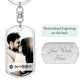 Personalized Couples Keychain for Boyfriend, Custom Photo Keychain, Spotify Music Code, Sentimental Gifts for Girlfriend, Engraved Keychain
