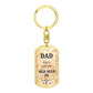 Don't let the old man in, keychain gift for dad