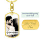 Personalized Couples Keychain for Boyfriend, Custom Photo Keychain, Spotify Music Code, Sentimental Gifts for Girlfriend, Engraved Keychain