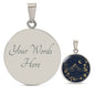 Acotar Merch,Acotar Jewelry,Acotar Wedding,Velaris Gold Star and Mountain Pendant with Engraving