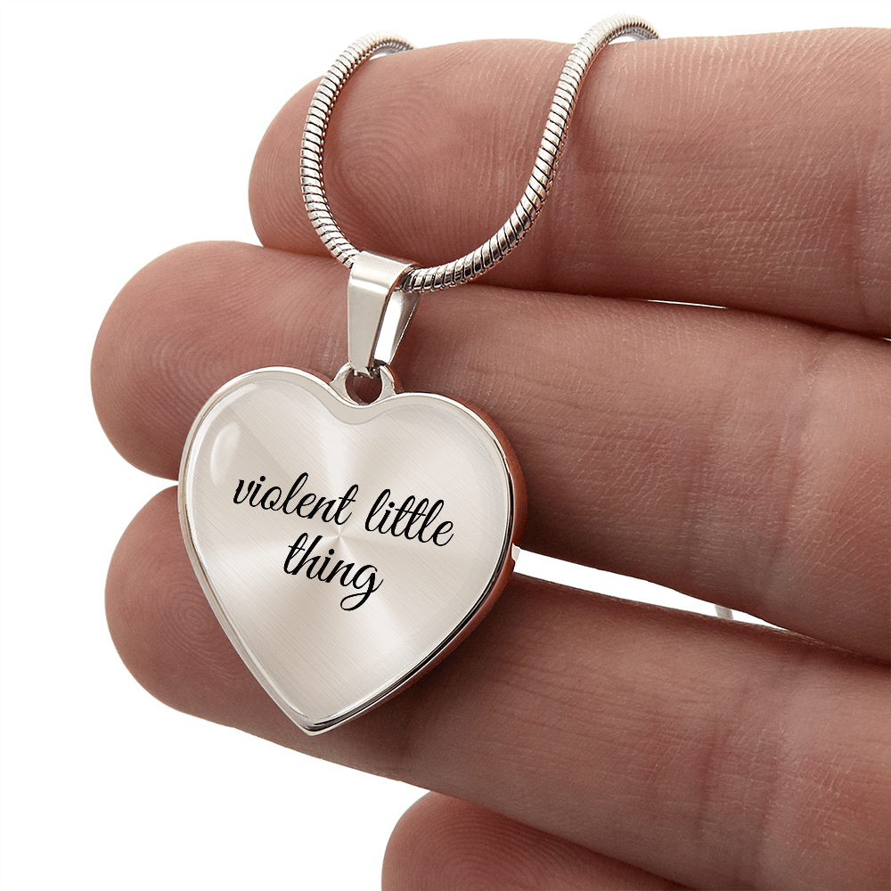 Violent Little Thing Necklace Fourth Wing Inspired Jewelry Romantasy Merch Wife Girlfriend Gift