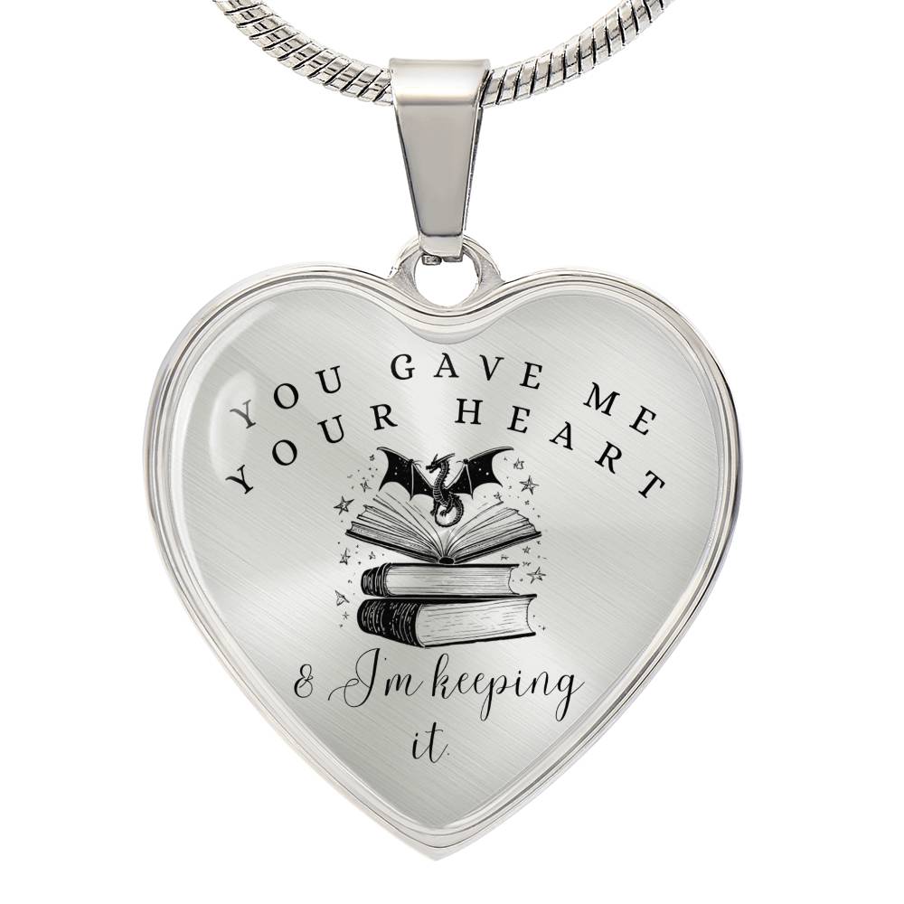 Dragon heart necklace fourth wing