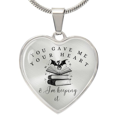 Dragon heart necklace fourth wing