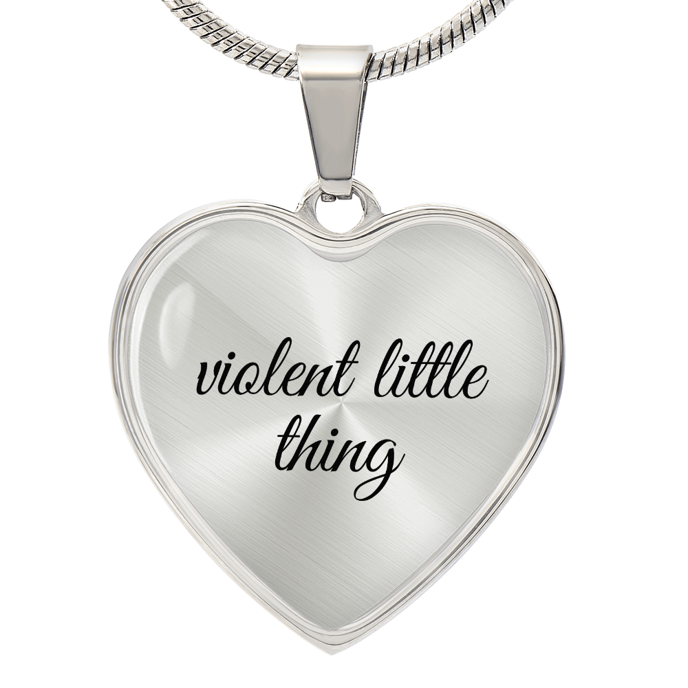 Violent Little Thing Necklace Fourth Wing Inspired Jewelry Romantasy Merch Wife Girlfriend Gift