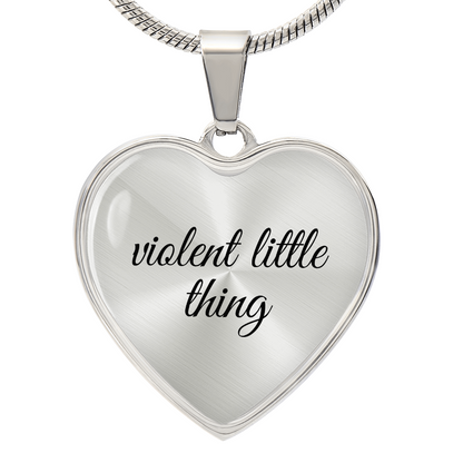 Violent Little Thing Necklace Fourth Wing Inspired Jewelry Romantasy Merch Wife Girlfriend Gift