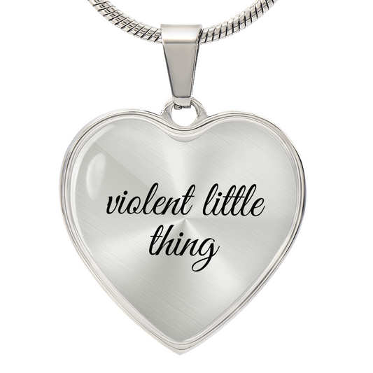 Violent Little Thing Necklace Fourth Wing Inspired Jewelry Romantasy Merch Wife Girlfriend Gift