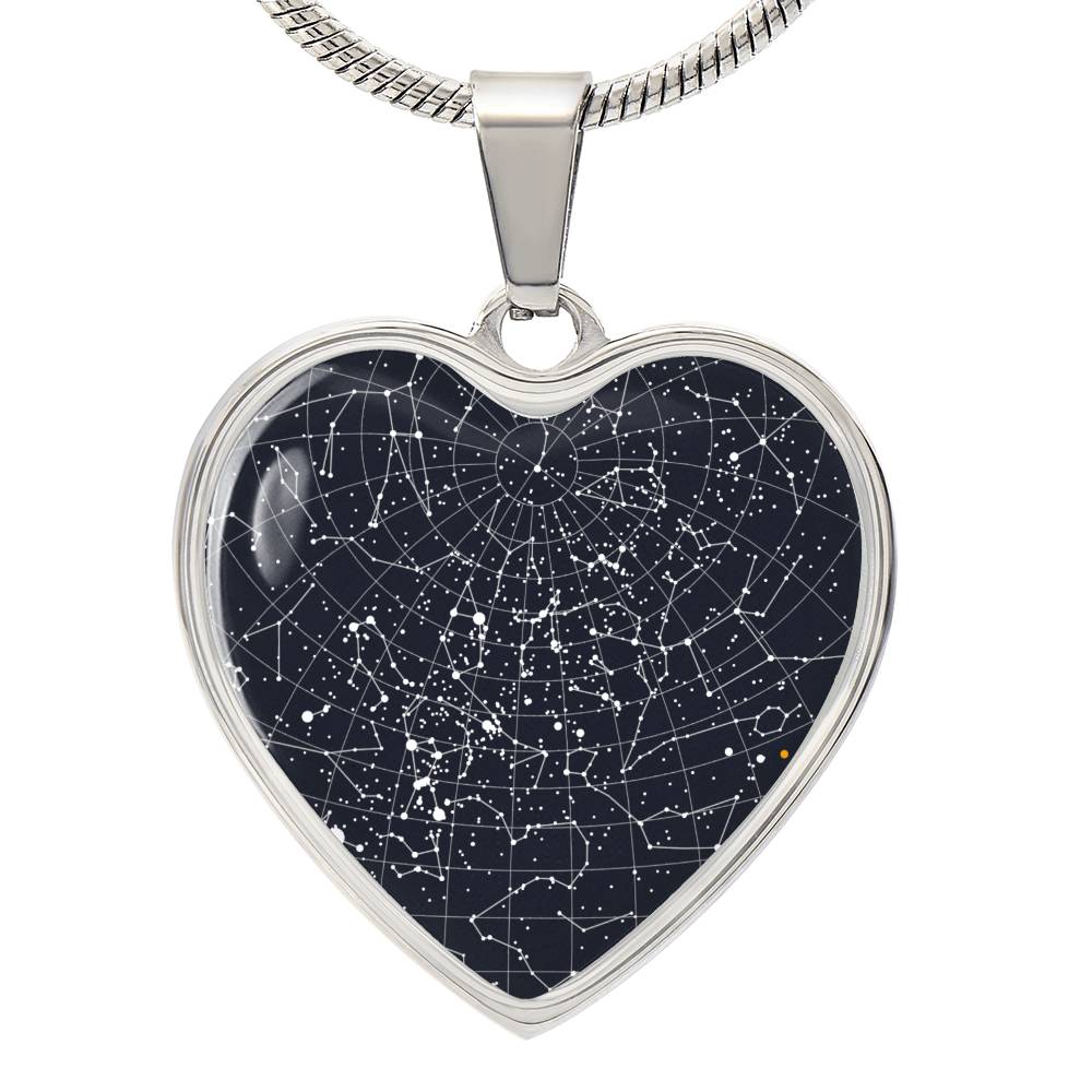 Star map pendant