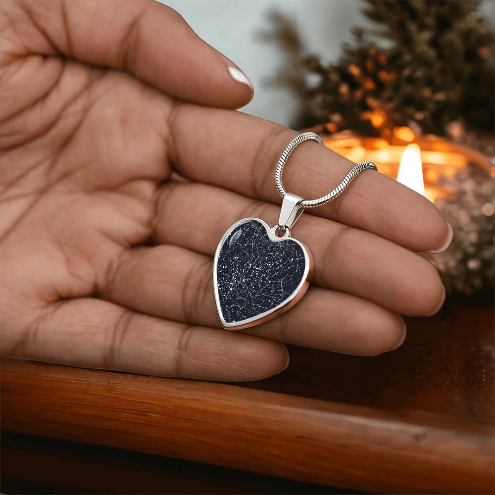 Star map pendant