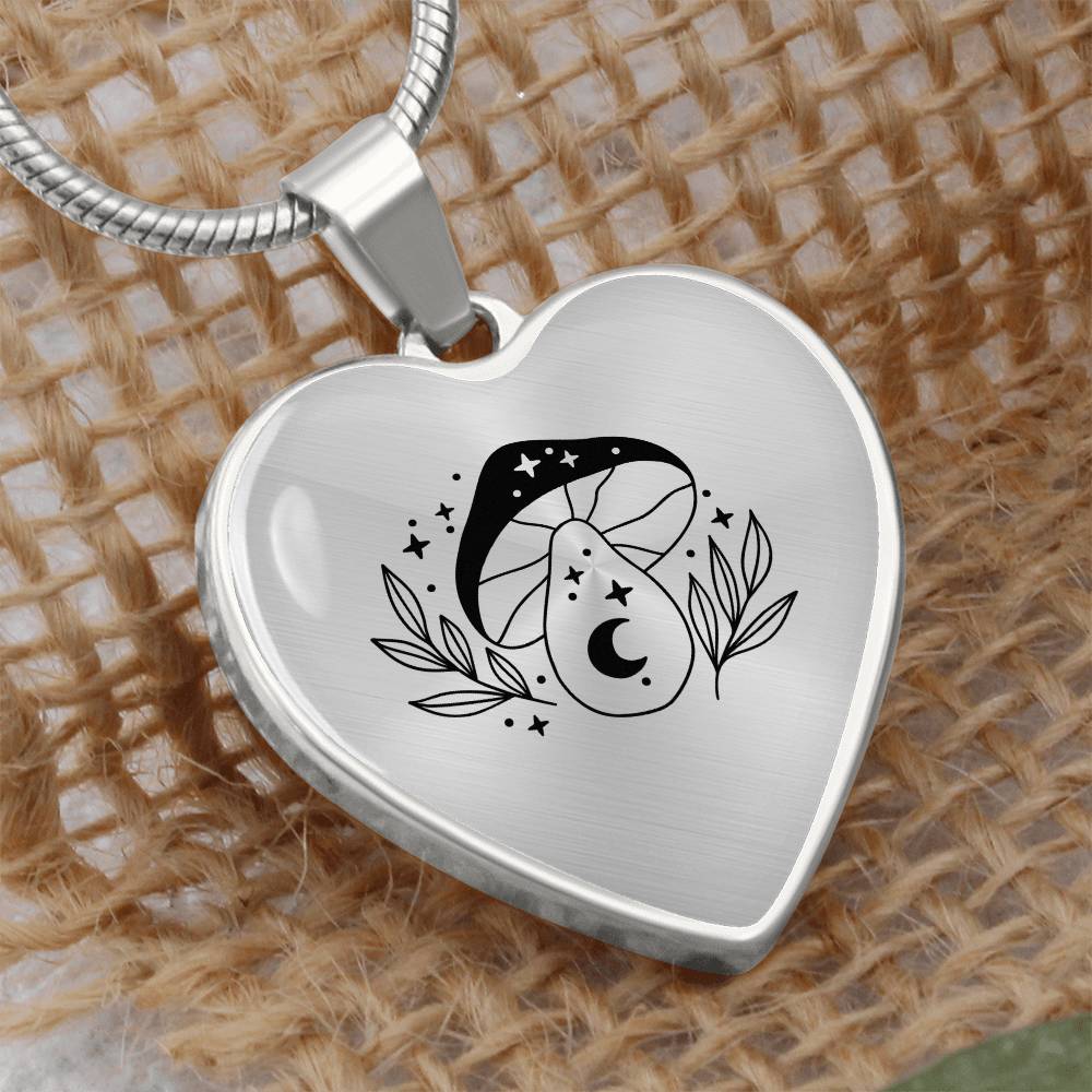 Cute Celestial Mushroom Layering Necklace
