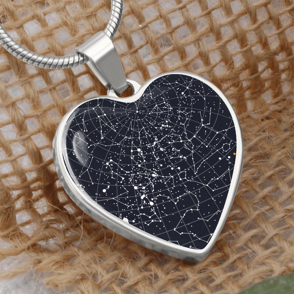 Star map pendant