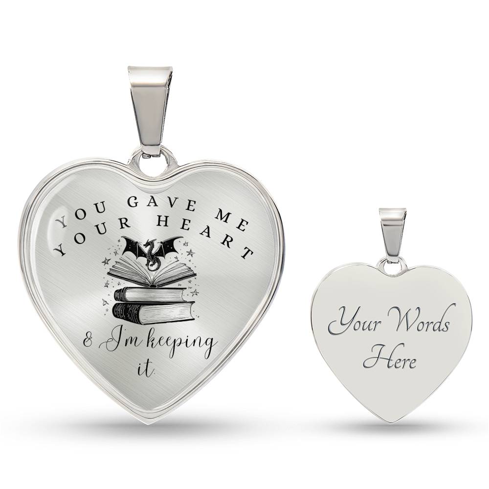 Dragon heart necklace fourth wing