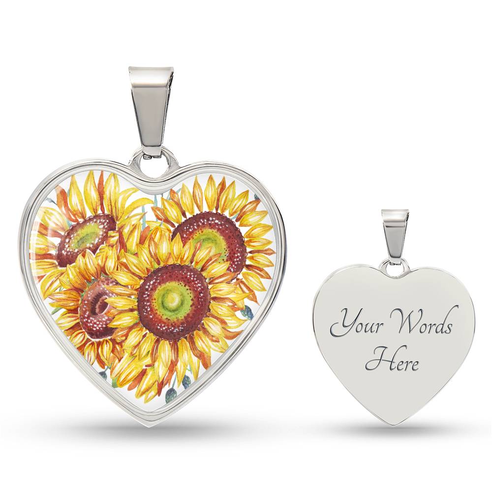 Sunflower pendant