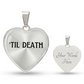 Til Death Necklace Cute Wedding Day of Goft for Fiance Wife to Be, First Anniversary 1st Anniversary Gift, Dark Romance Lover Necklace