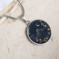 Acotar Merch,Acotar Jewelry,Acotar Wedding,Velaris Gold Star and Mountain Pendant with Engraving