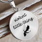 Violent Little Thing Necklace Bookish Necklace Birthday from Husband Personalized Jewelry Onyx Storm Inspired Fourth Wing Inspired