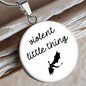Violent Little Thing Necklace Fourth Wing Inspired Jewelry Onyx Storm Inspired Necklace Bookish Merch