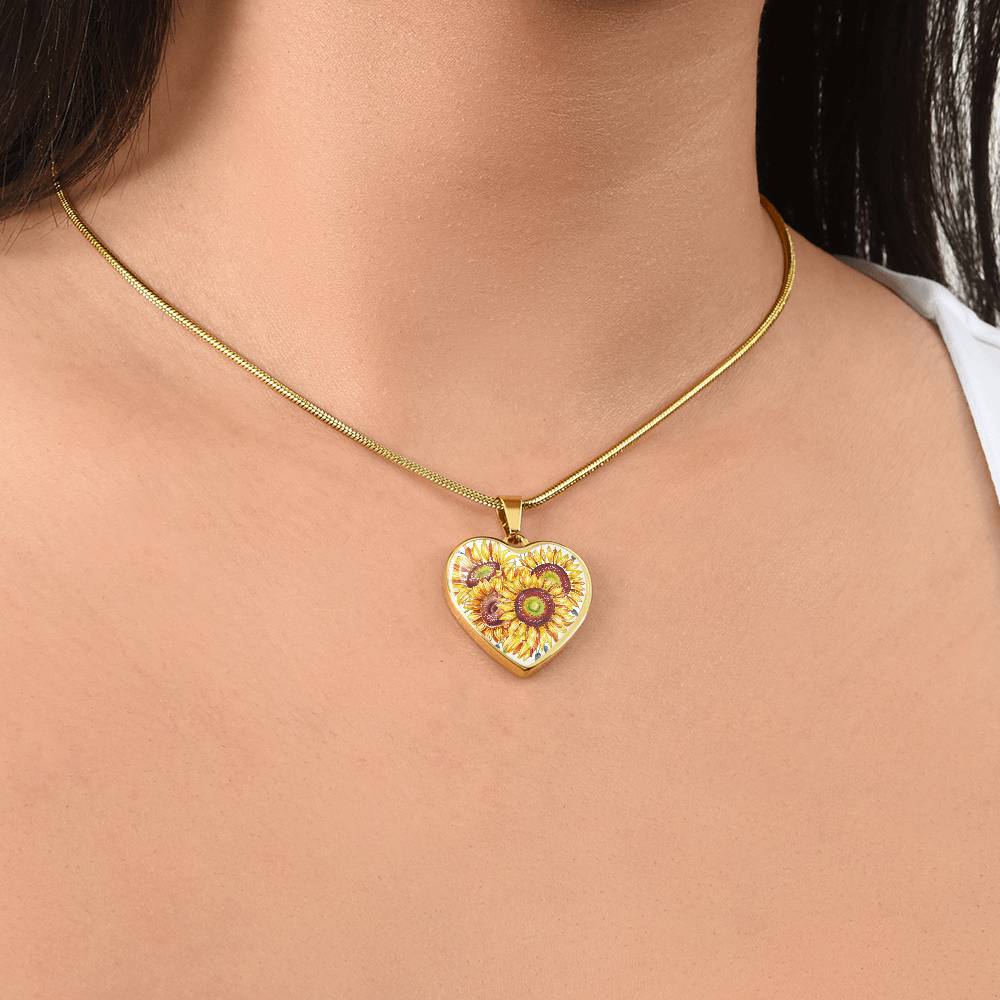 Sunflower pendant