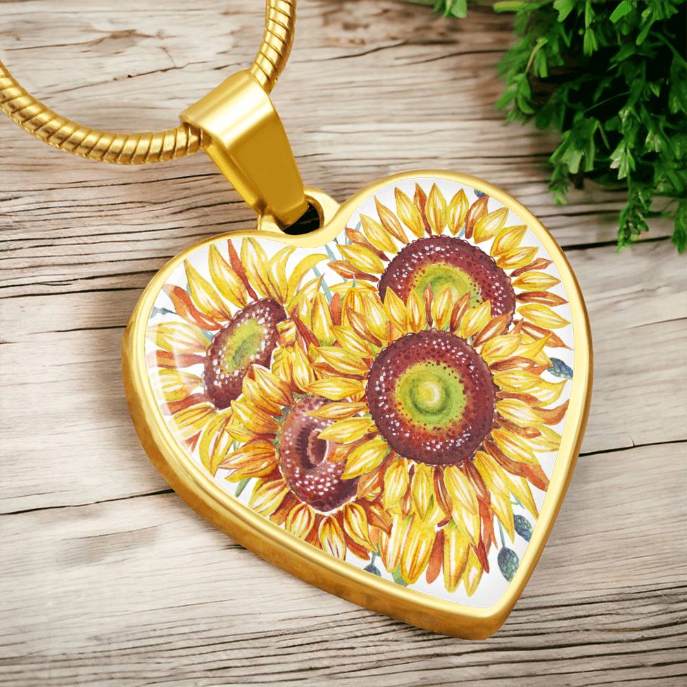 Sunflower pendant
